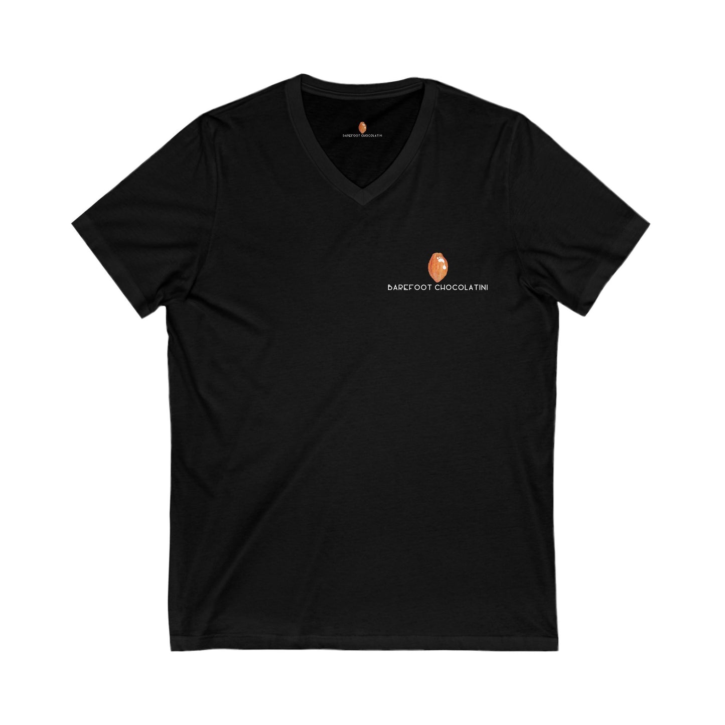 Barefoot Chocolatini V-Neck Tee - Celebrate Hawaiiʻs Chocolate