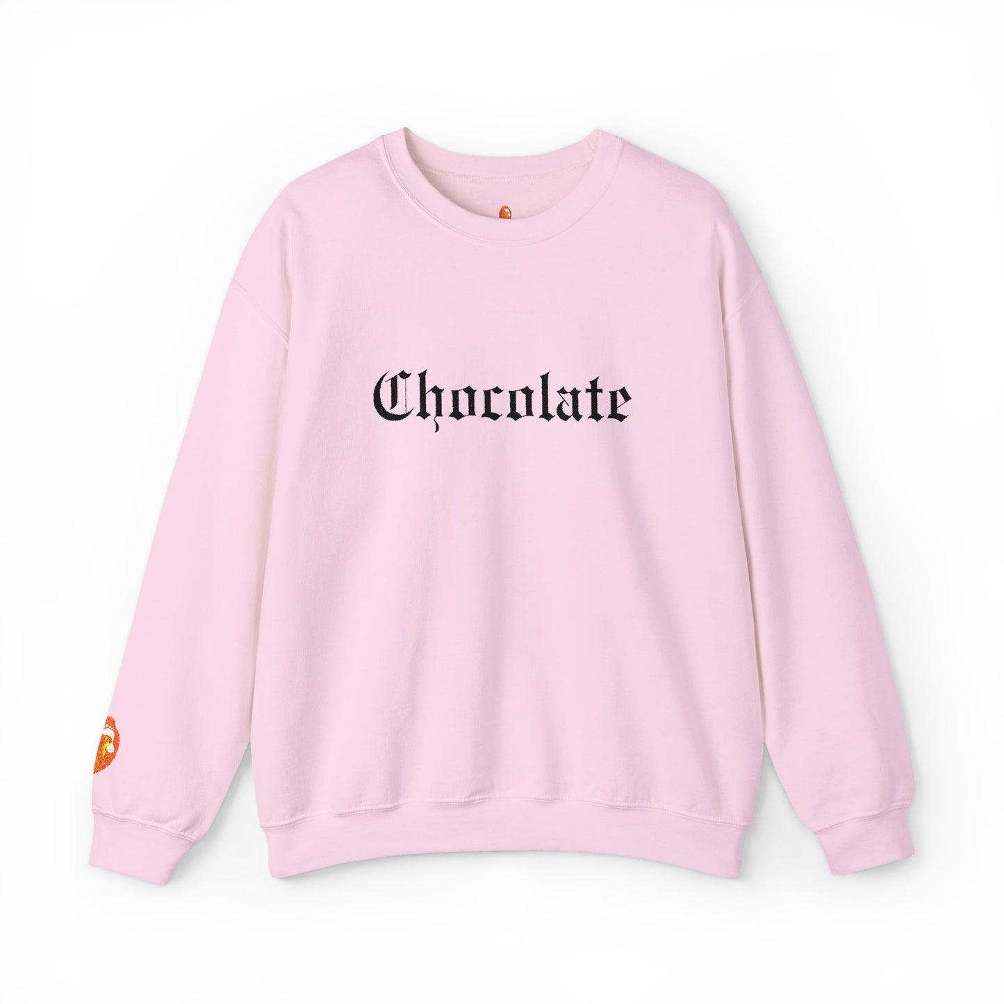 Chocolate Lovers Sweatshirt — Cozy Chocolate Old English Crewneck