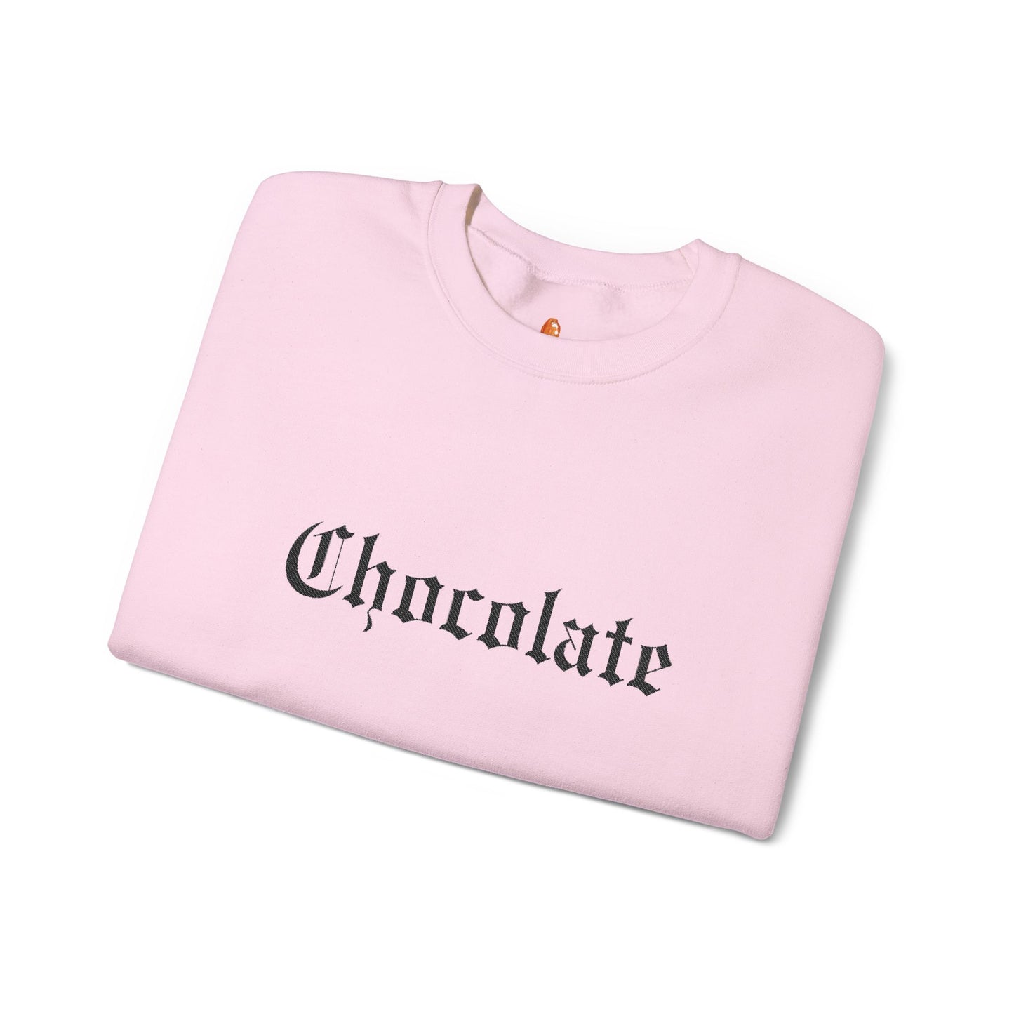 Chocolate Lovers Sweatshirt — Cozy Chocolate Old English Crewneck