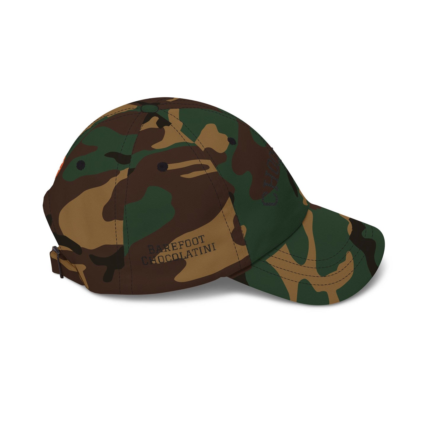 Chocolate Embroidered Dad Cap