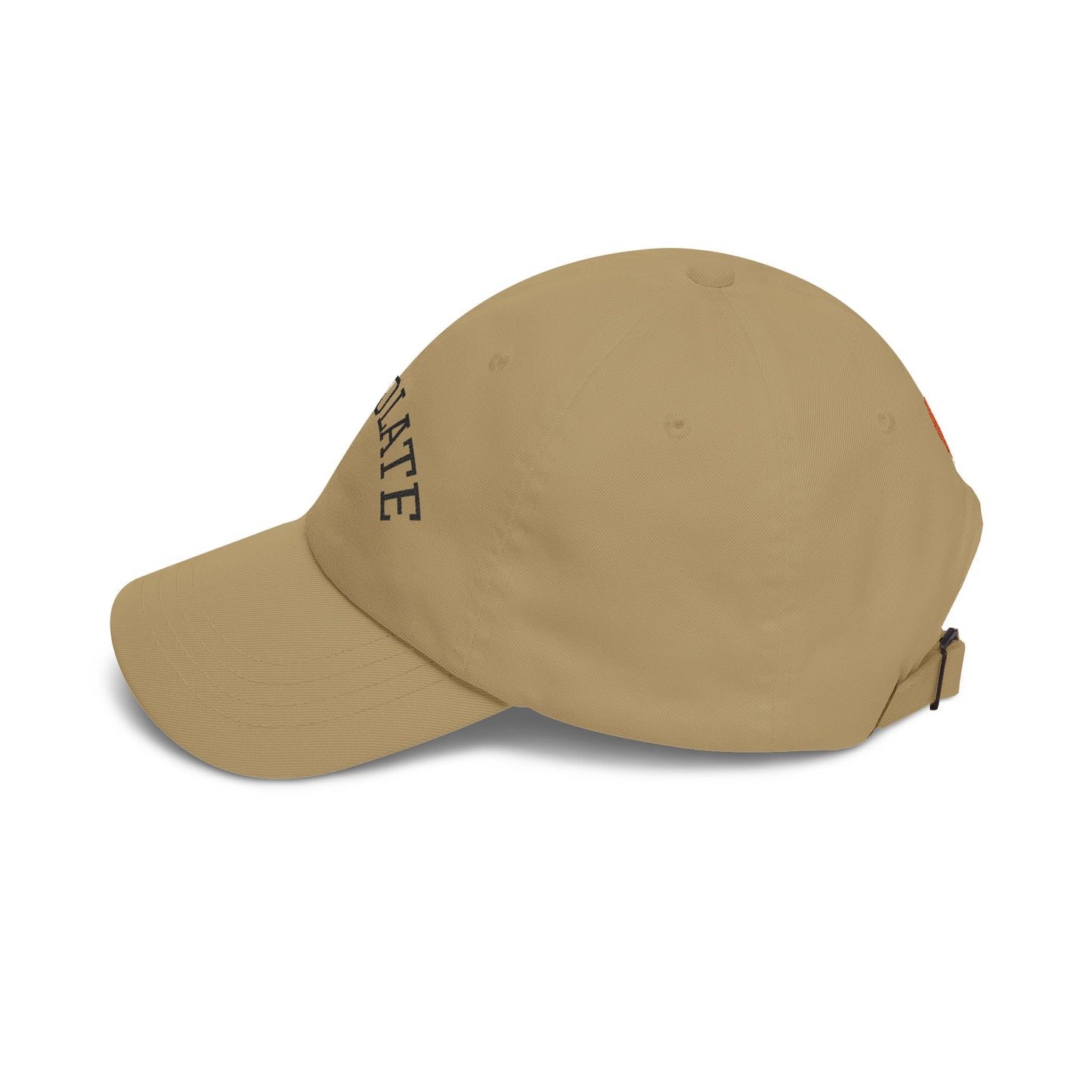 Chocolate Embroidered Dad Cap