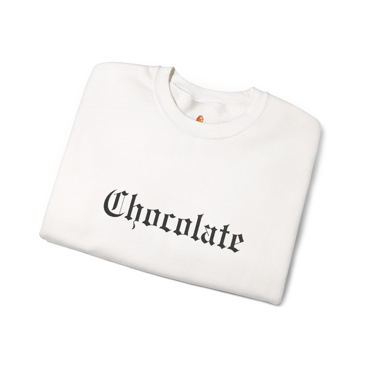 Chocolate Lovers Sweatshirt — Cozy Chocolate Old English Crewneck