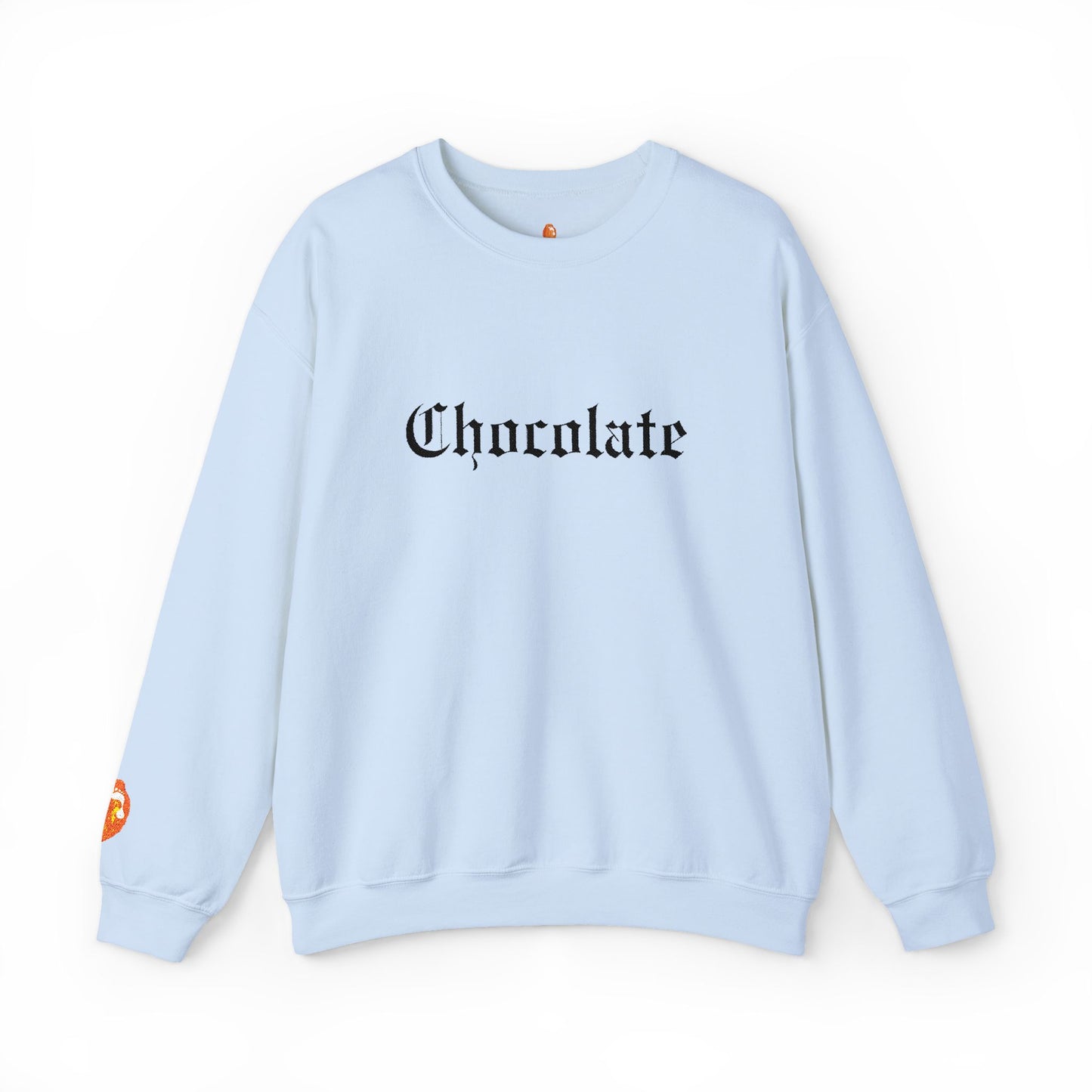 Chocolate Lovers Sweatshirt — Cozy Chocolate Old English Crewneck