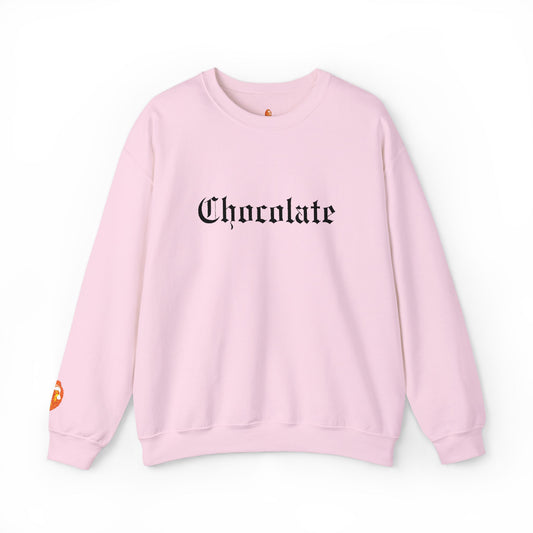 Old English Embroidered "Chocolate" Crewneck Sweatshirt