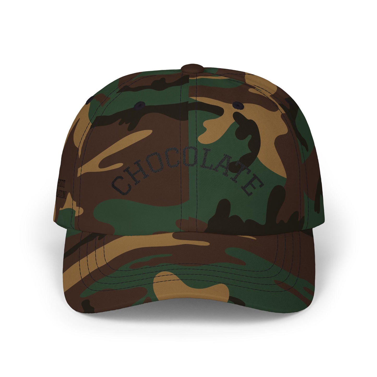 Chocolate Embroidered Dad Cap
