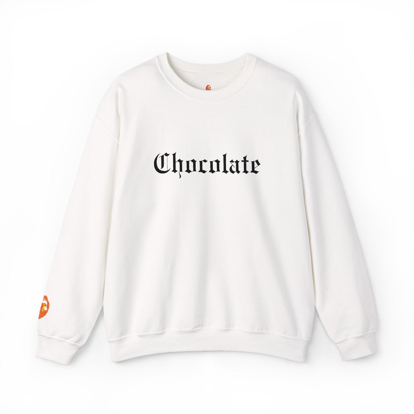 Chocolate Lovers Sweatshirt — Cozy Chocolate Old English Crewneck